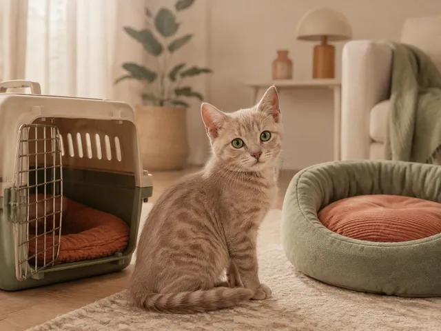 Котёнок австралийского миста знакомится с новым домом