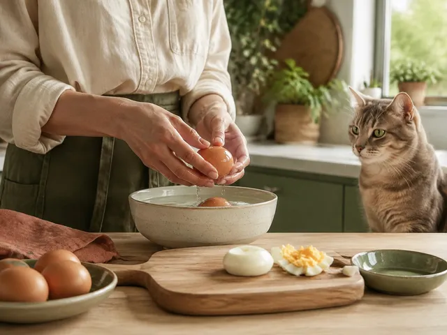 Безопасная проверка продукта «яйца» для кошки