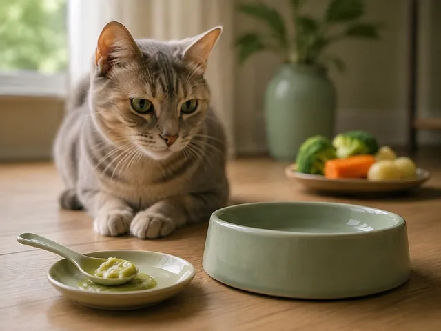 Безопасная проверка продукта «пюре» для кошки