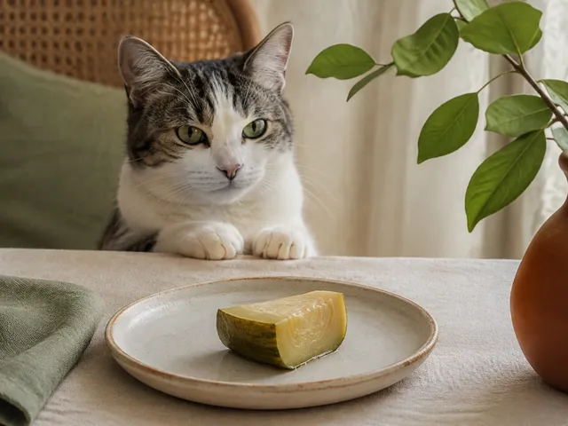 Безопасная проверка продукта «кабачок» для кошки